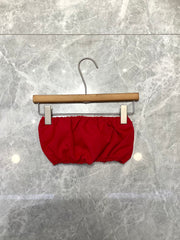 Ruched Bandeau Top in Vibrant Hues