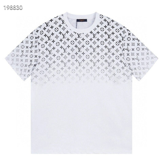 MONOGRAM GRADIENT BLACK WHITE T SHIRT