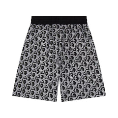 Jacquard knit shorts