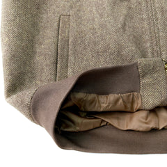 Brown stand-up collar suit