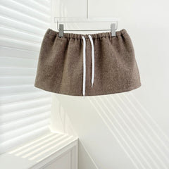 Brown stand-up collar suit