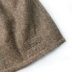 Brown stand-up collar suit