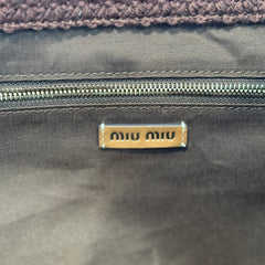 Striped Woven Straw Tote