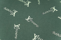 Emerald Monogram Print Oversized Tee