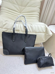 Black Nylon Tote with Detachable Organizer Set