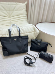 Black Nylon Tote with Detachable Organizer Set