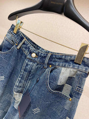 New mosaic pattern jeans