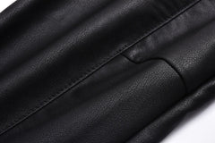 Triangular lambskin jacket