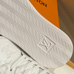 embossed grain sneakers