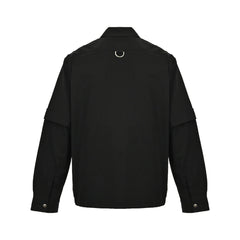 Detachable zippered work jacket