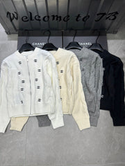 Zippered cardigan sweater
