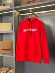 Logo Printed Cotton Hoodie