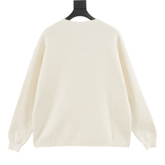 Jacquard pocket knitted sweater