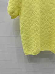 Monogram logo knitted short sleeves