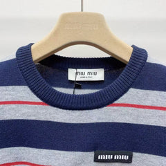 25ss new letter striped short sleeves
