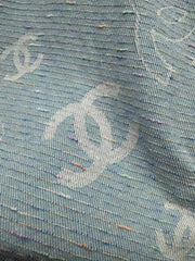 25ss jacquard all over print denim shorts