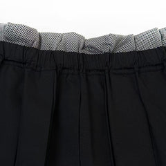 25ss mesh pleated maxi skirt