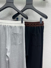25SS elastic waist casual trousers