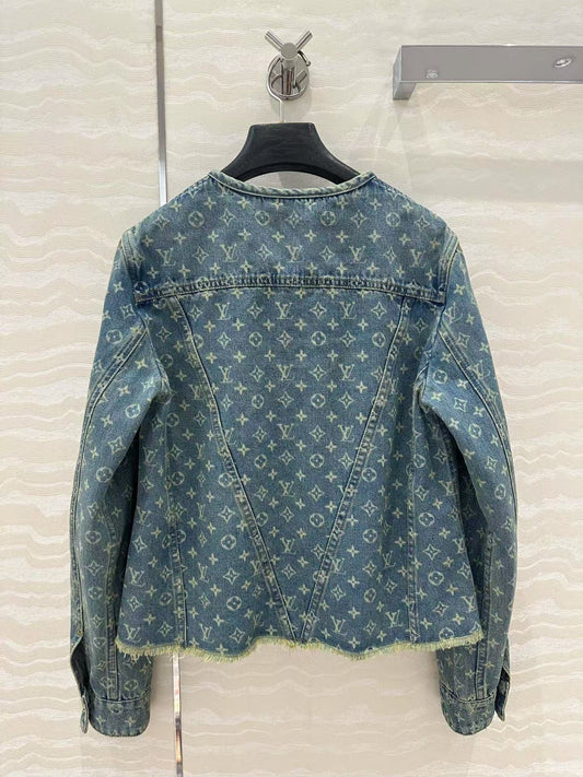 25 Early Spring Jacquard Denim Jacket