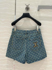 25 Early Spring Jacquard Denim Shorts