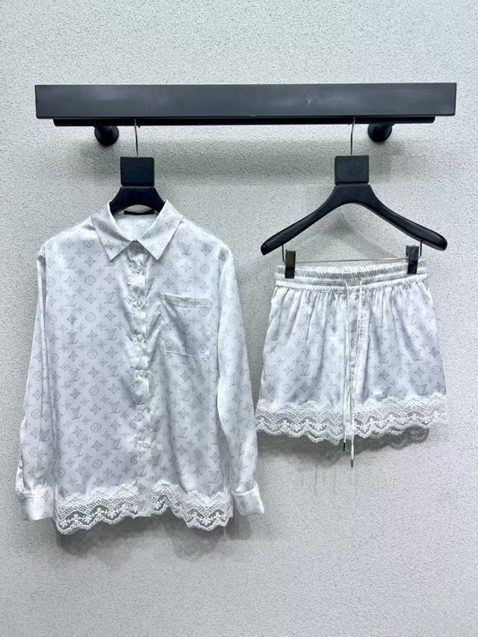 25ss floral shirt stylish suit