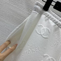 25 Fashion casual suit with double c logo embossing