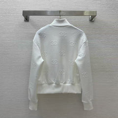 25 Fashion casual suit with double c logo embossing