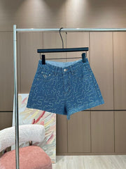 Heavy duty denim shorts