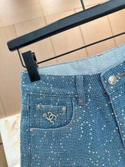 Heavy duty denim shorts