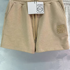 tricolor embroidered logo shorts