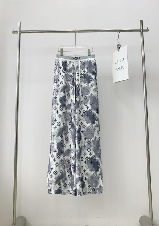 25 new style ribbon printed casual pants