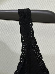 Ribbed knit vest