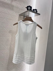 3D pattern knitted vest