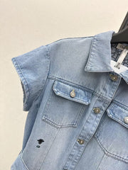 25Ss — Spring/Summer Latest Inner Jacquard Old Flower Denim Series