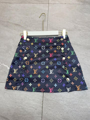Color-Clash Monogram Co-ord Sets with Chain Accents