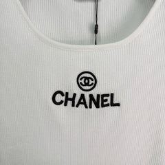 Ribbed Logo Tees with Side Drawstrings