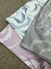 Printed Denim Shorts