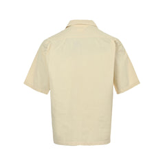 Pocket triangle short sleeve shirt suit