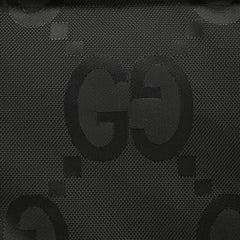 Dark pattern Double G jacquard canvas hooded down jacket