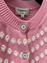 Cashmere Pearl Jacquard Cardigan