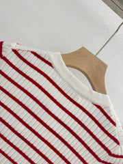 25 Spring and Autumn new style, striped knitted small cardigan