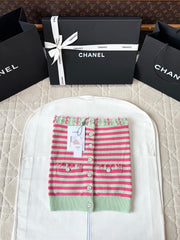 Colorblock Striped Cardigan (Cashmere)