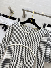 Striped cotton suit