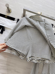 Striped cotton suit