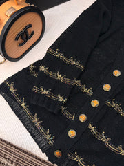 New letter hollow gold thread crochet