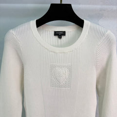 Heart knitted shirt