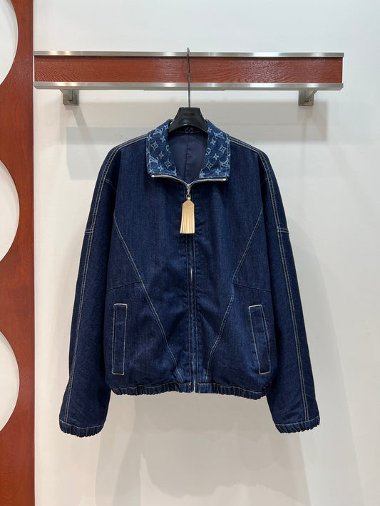 Denim with monogram lapel