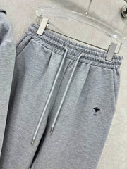 Double-sided hooded zipper + wide-leg combination