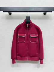 Space cotton red casual suit