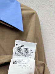 Khaki jacket + skirt